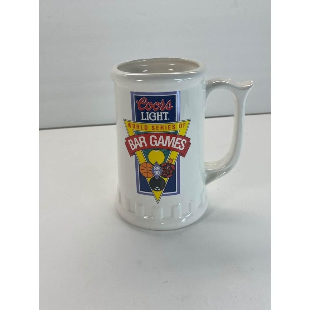 Coors Light World Series of Bar Games 89’ Beer Mug